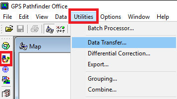 how to get gps pathfinder office to export prj file